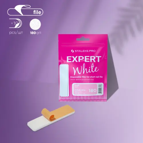 Weiße Einwegfeilen für Kurzfeile (Polierfeile) EXPERT 51 (10 Stück)