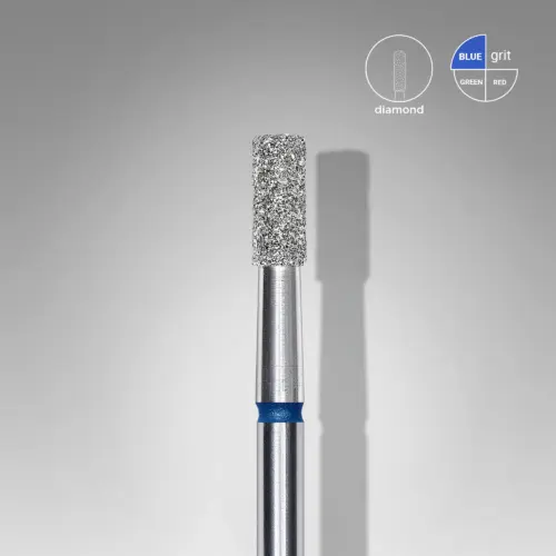 Diamantfräse "Zylinder" blau, Durchmesser 2.5 mm / Arbeitsteil 6 mm
