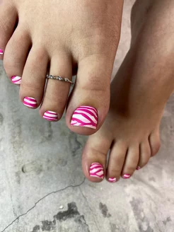 pink zebra pedi