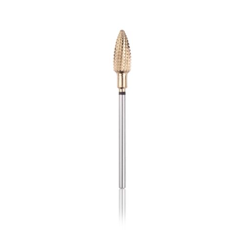 Hartmetallfräse „Kegel“ Gold  hart Durchmesser 6 mm / Arbeitslänge 14 mm